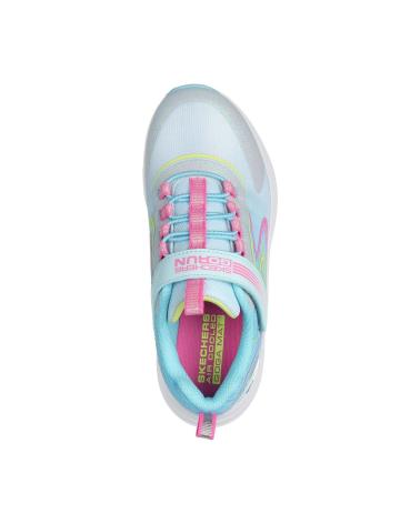 SKECHERS DEPORTIVO ELASTICO Y VELCRO -MULT CELESTE