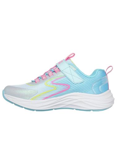 SKECHERS DEPORTIVO ELASTICO Y VELCRO -MULT CELESTE