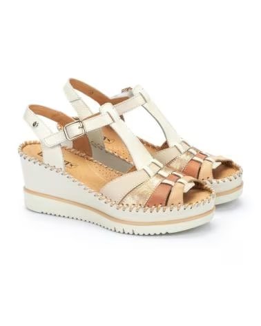 SANDALI CON ZEPPA PIKOLINOS AGUADULCE W3Z-1836C1 BLANCO