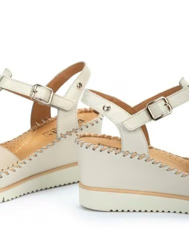 SANDALI CON ZEPPA PIKOLINOS AGUADULCE W3Z-1836C1 BLANCO