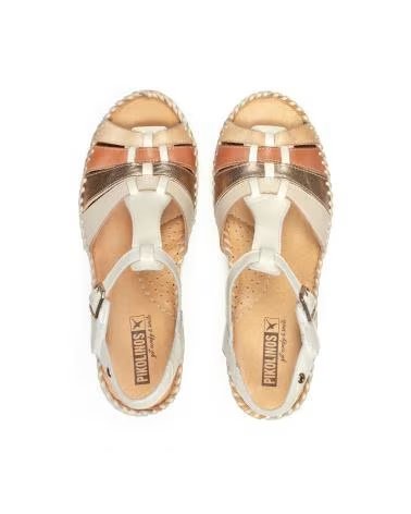 SANDALI CON ZEPPA PIKOLINOS AGUADULCE W3Z-1836C1 BLANCO