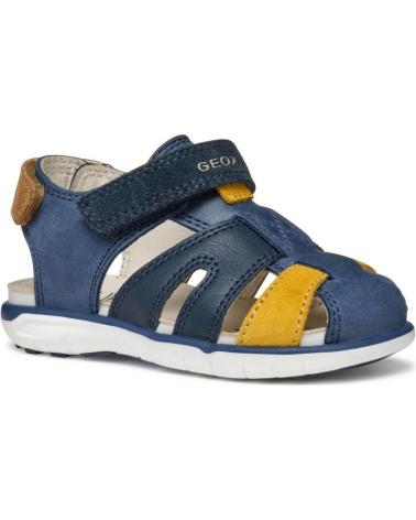 GEOX SANDALIA CASUAL NAVY YELLOW AZUL MARINO