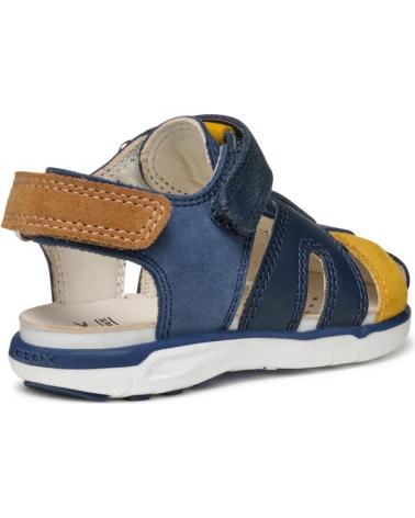 GEOX SANDALIA CASUAL NAVY YELLOW AZUL MARINO