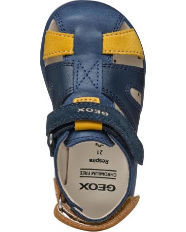 GEOX SANDALIA CASUAL NAVY YELLOW AZUL MARINO