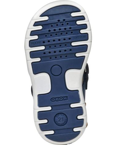 GEOX SANDALIA CASUAL NAVY YELLOW AZUL MARINO