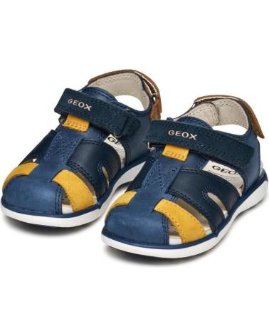 GEOX SANDALIA CASUAL NAVY YELLOW AZUL MARINO
