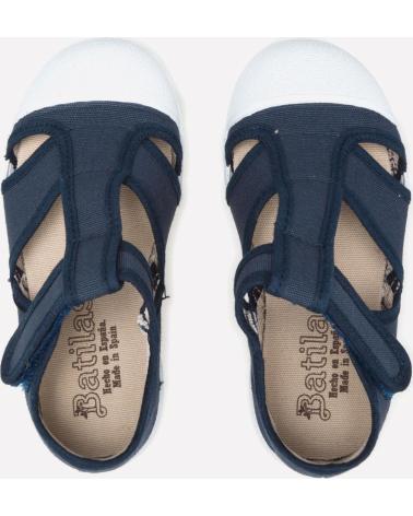 BATILAS SANDALIA CERADA LONA NAVY AZUL MARINO