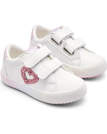 CONGUITOS DEPORTIVA VELCROS CORAZON WHITE BLANCO