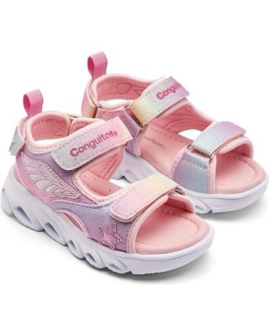CONGUITOS SANDALIA SPORT VELCROS MULTI LIGHT MULTICOLOR