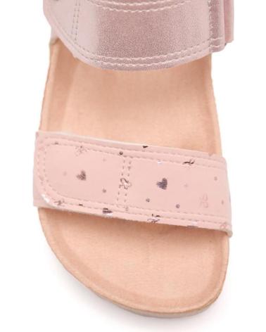 GIOSEPPO SANDALIA BIO VELCROS ROSA
