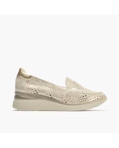 PITILLOS MOCASIN CON PICADO ORO ORO-PLATINO