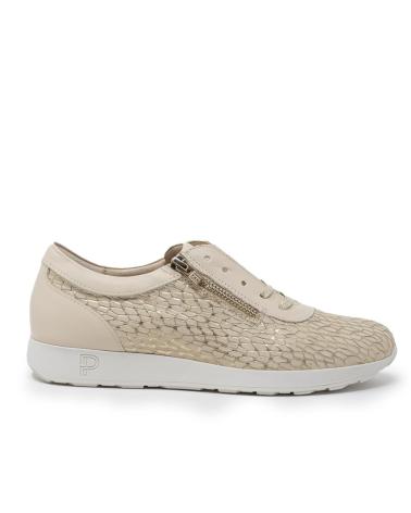 Lässige-sneaker-für-damen-PITILLOS-DEPORTIVO-FANTASIA-CON-CREMALLERA-ORO-ORO-PLATINO