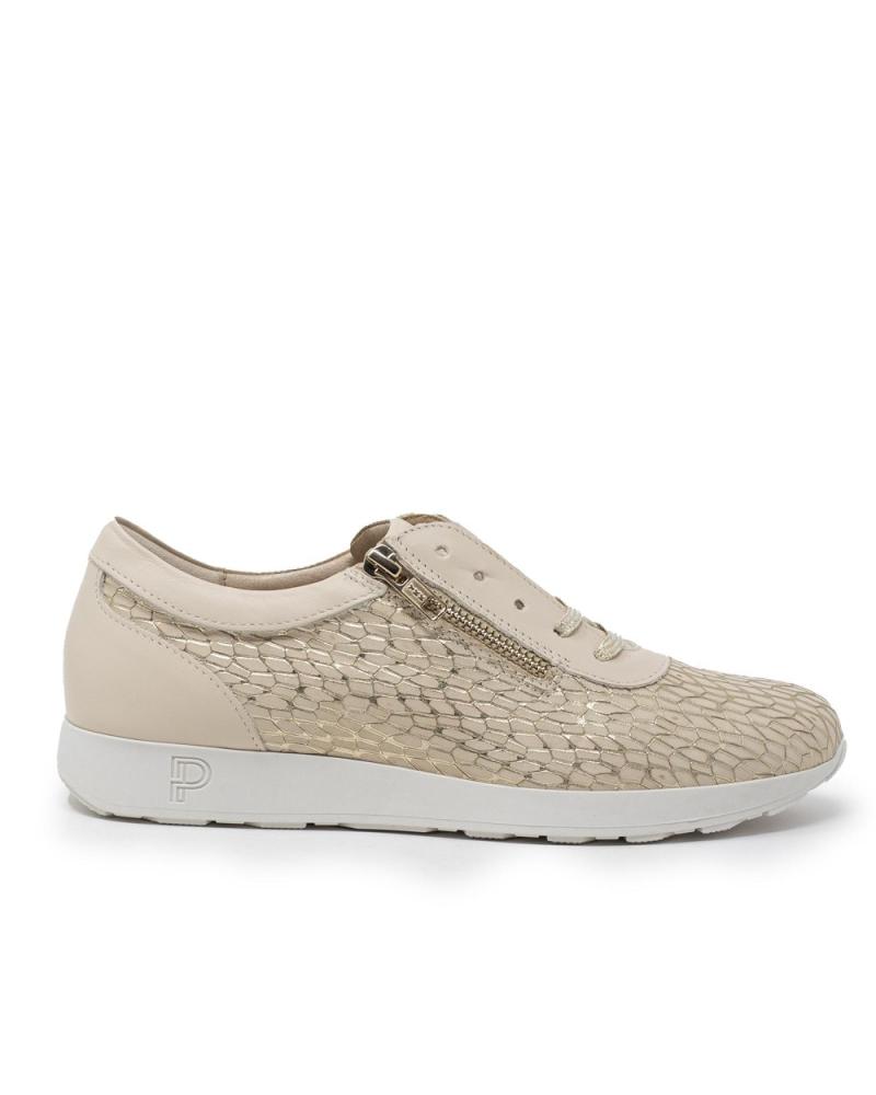 Lässige-sneaker-für-damen-PITILLOS-DEPORTIVO-FANTASIA-CON-CREMALLERA-ORO-ORO-PLATINO