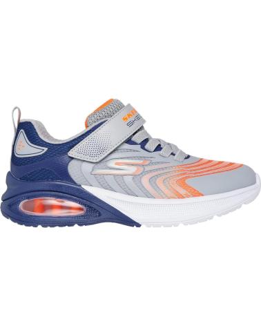 SKECHERS DEPORTIVO ELASTICO Y VELGRO GREY GRIS