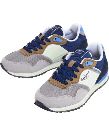 PEPE JEANS DEPORTIVO LONDON LIFE GREY-BLUE GRIS