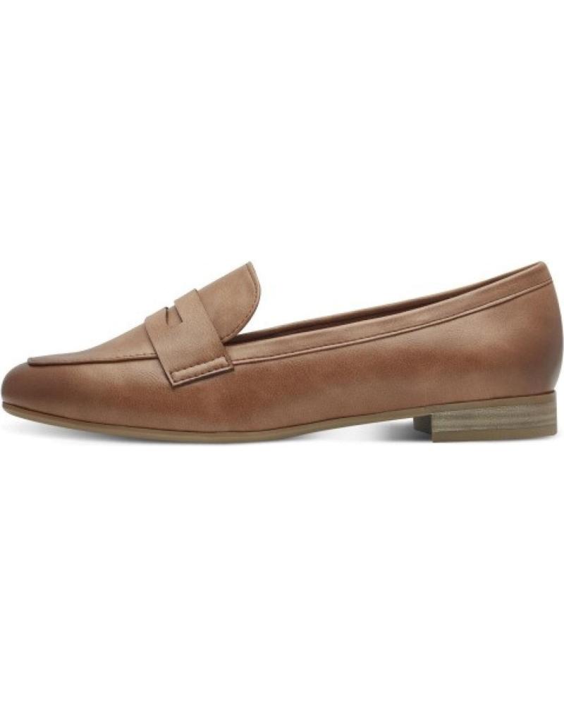 MARCO TOZZI MOCASIN ANTIFAZ CONAC ALTURA TACON 20MM CUERO
