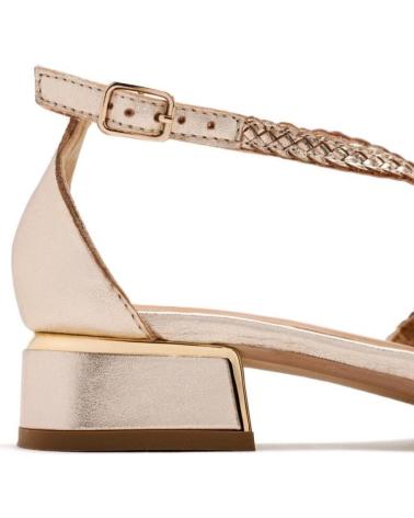 GIOSEPPO BRILLION 75560-P: GEFLOCHTENE LEDER-BALLERINAS IN PLATIN MIT KREUZRIEMEN PLATINO