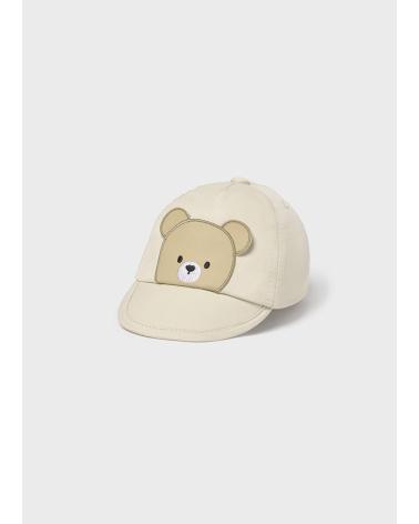 MAYORAL JEANSMÜTZE MIT GESTICKTEM BÄR 9885-050 STEINFARBE PIEDRA