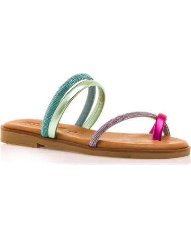 MTNG SANDALIA TUBULAR MALVA-FUXIA-VERDE-AZUL MULTICOLOR