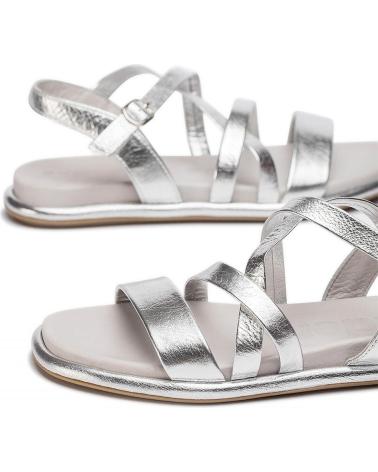 WONDERS SANDALIAS PLANAS IZORA AT-3402 SILVER