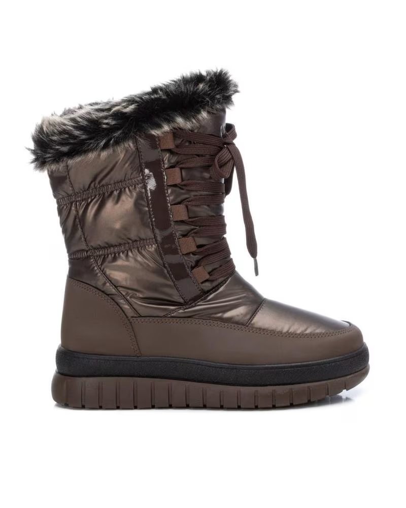 Mid-Boots-De-Mujer-XTI-XTI 140612 ANKLE BOOTS WITH FUR DETAIL-BRONCE