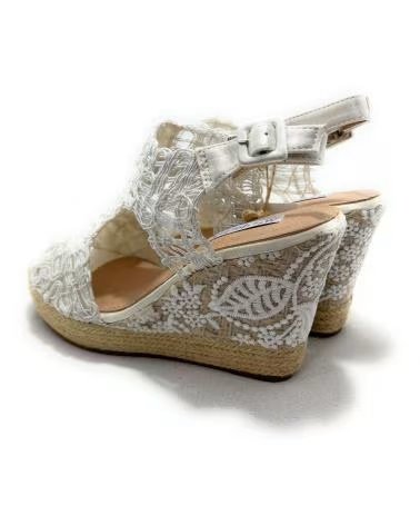 PONNY ESPADRILLE COMPENSÉE HAUTE BLANC BLANCO