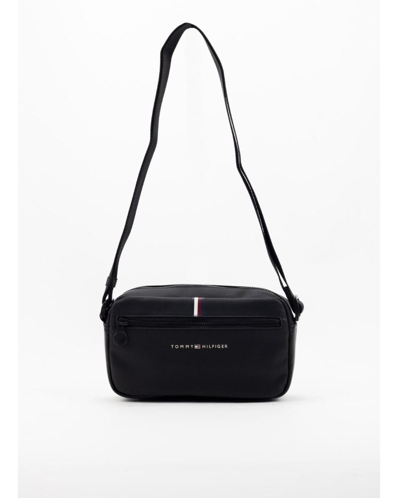 TOMMY HILFIGER BANDOLERA TH ESSENTIAL PIQUE EW REPORTER NEGR NEGRO