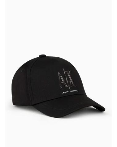 ARMANI EXCHANGE GORRA ARMANI EA7 BEADED LOGO APPLICATION BASEBALL CAP NEGRO