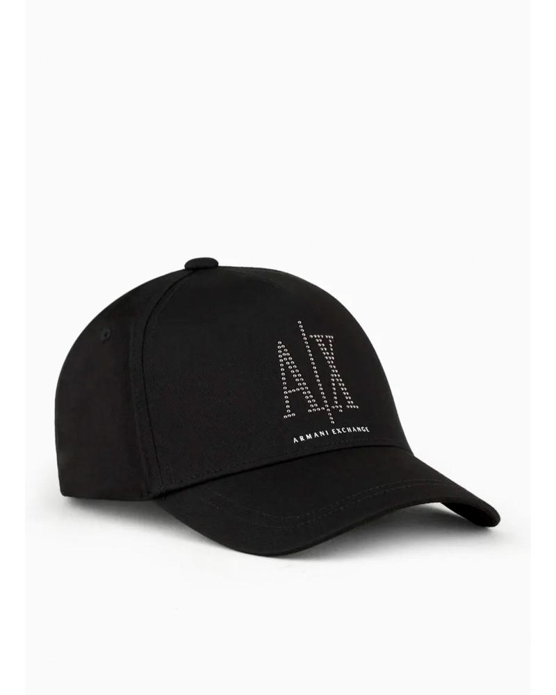 ARMANI EXCHANGE GORRA ARMANI EA7 BEADED LOGO APPLICATION BASEBALL CAP NEGRO