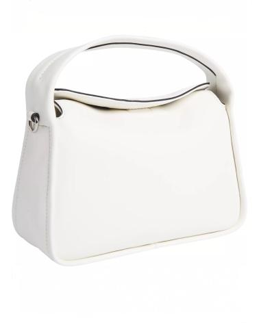 CALVIN KLEIN BANDOLERA METAL MONO MINI BLOCK20 W-FLAP BLANCO