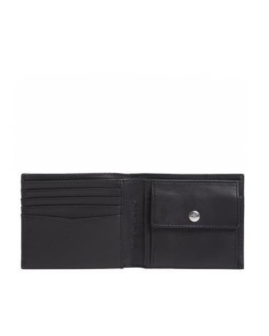 CALVIN KLEIN CARTERA MONOGRAM SOFT BIFOLD W-COIN NEGRO
