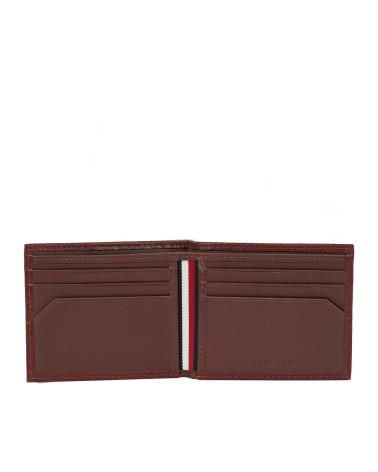 TOMMY HILFIGER TH PREMIUM MINI CC BRIEFTASCHE BRAUN MARRON