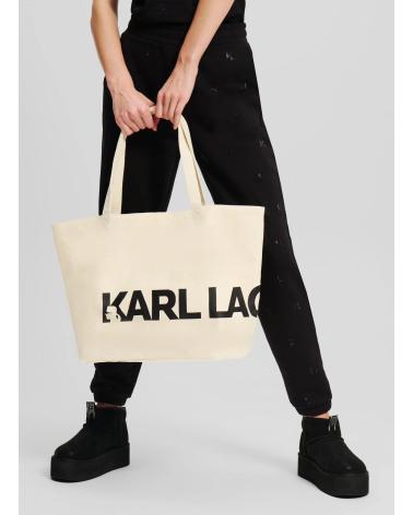 KARL LAGERFELD BOLSO K-ESSENTIAL BIG LOGO SHOPPER TAUPE