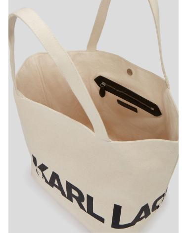 KARL LAGERFELD BOLSO K-ESSENTIAL BIG LOGO SHOPPER TAUPE