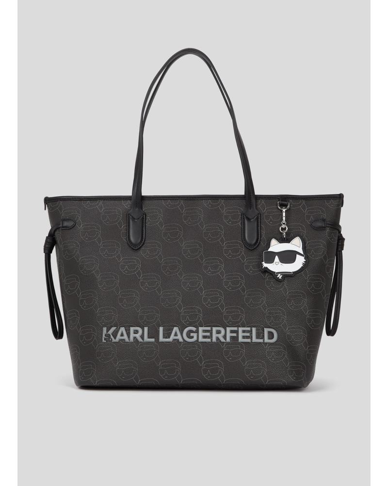 KARL LAGERFELD BOLSO IKON MONO CC LG TOTE NEGRO
