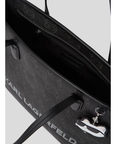 KARL LAGERFELD BOLSO IKON MONO CC LG TOTE NEGRO