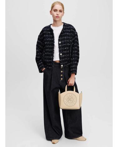 Bolsas-para-mulheres-KARL-LAGERFELD-BOLSO-K-CIRCLE-SM-TOTE-PERFORATED-ARENA