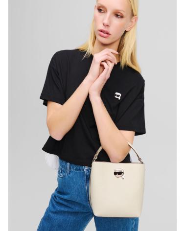 KARL LAGERFELD BOLSO IKON PEBBLE BUCKET BAG ARENA