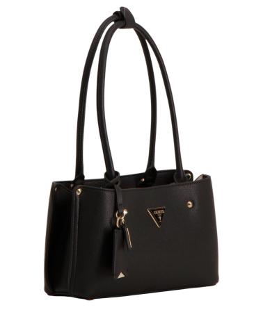 GUESS BOLSO MERIDIAN SHOULDER SATCHEL NEGRO