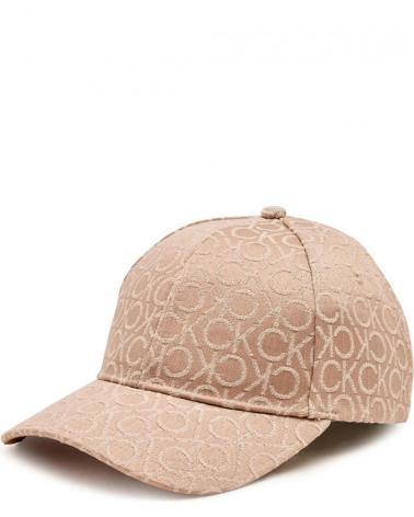 CALVIN KLEIN GORRA MONOGRAM JACQUARD CAP TAUPE