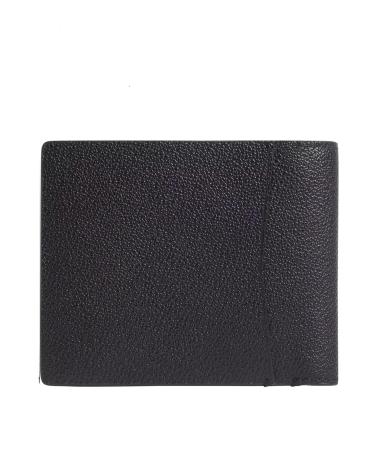 CALVIN KLEIN CARTERA LOGO EMBOSS BIFOD W-COIN-CC NEGRO