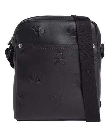 CALVIN KLEIN AOP REPORTER18 CROSSBODY BAG BLACK NEGRO