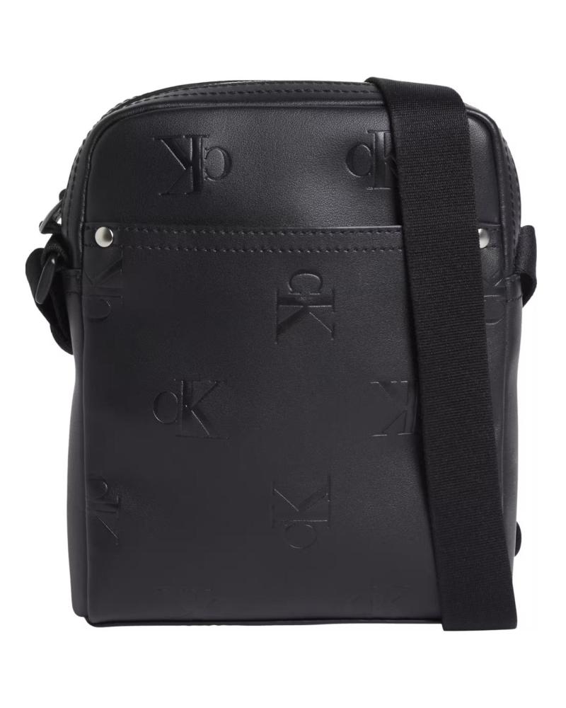 CALVIN KLEIN AOP REPORTER18 CROSSBODY BAG BLACK NEGRO