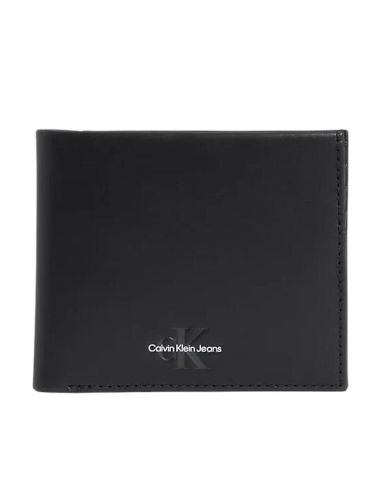 CALVIN KLEIN MONOGRAM SOFT BIFOLD GELDBÖRSE MIT MÜNZFACH SCHWARZ NEGRO