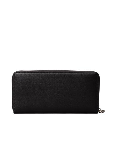 PORTAFOGLIO CALVIN KLEIN SCULPTED ZIP AROUND MONOGRAM NERO NEGRO