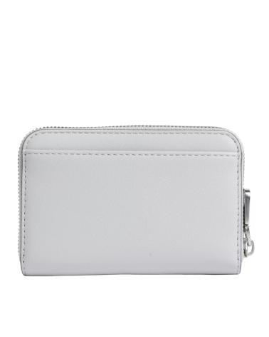 PORTAMONETE CALVIN KLEIN SCULPTED MED ZIP AROUND MONOGRAM GRIGIO GRIS