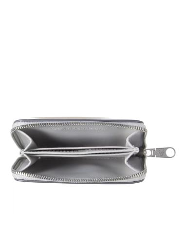 PORTAMONETE CALVIN KLEIN SCULPTED MED ZIP AROUND MONOGRAM GRIGIO GRIS
