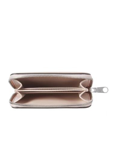 PORTAFOGLIO CALVIN KLEIN SCULPTED MED ZIP AROUND MONO NUDE NUDE