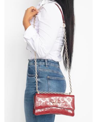 MALA A TIRACOLO CONVERSÍVEL GUESS GERTY COM ABA - VERMELHO VIBRANTE ROJO