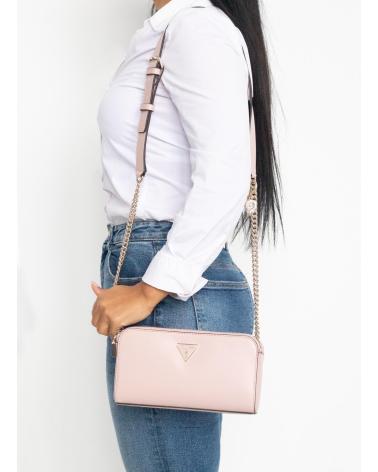 GUESS DARYNA STATUS CROSSBODY BAG - ELEGANT PINK ROSA